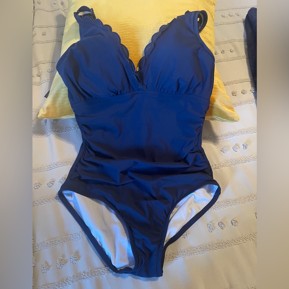 Crown& Ivy navy blue one piece